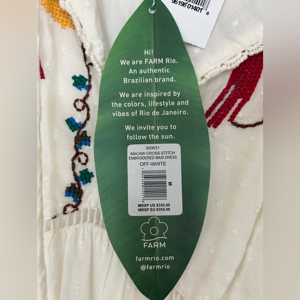 Floral Embroidered White Maxi Dress - Picture 4 of 6